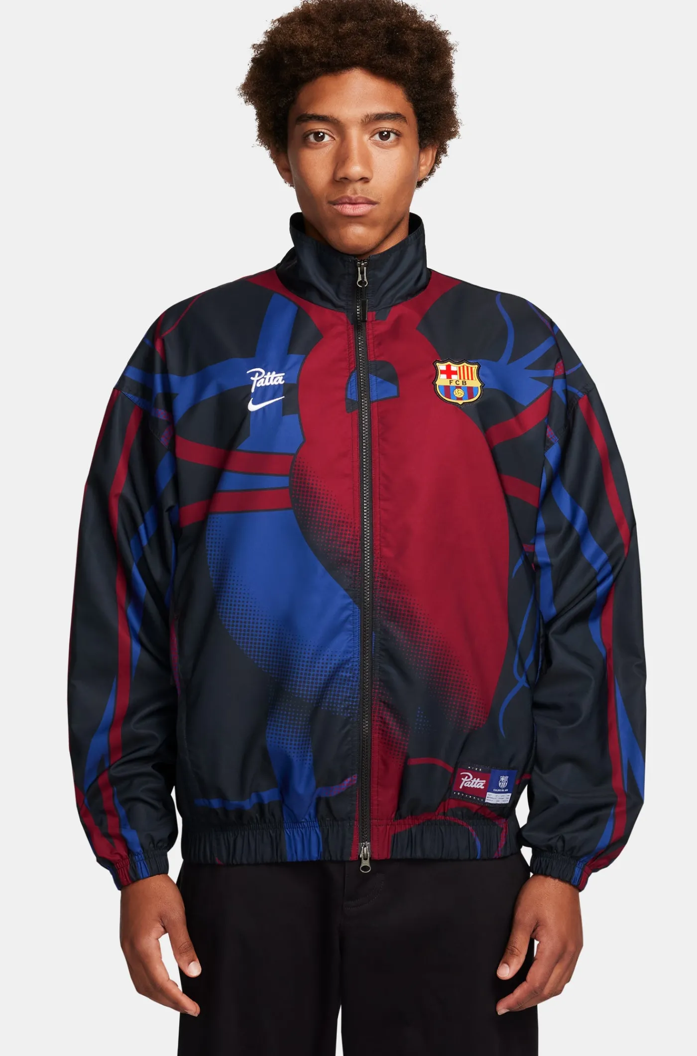Trainingsjacke Blau x Patta | FC Barcelona Sale