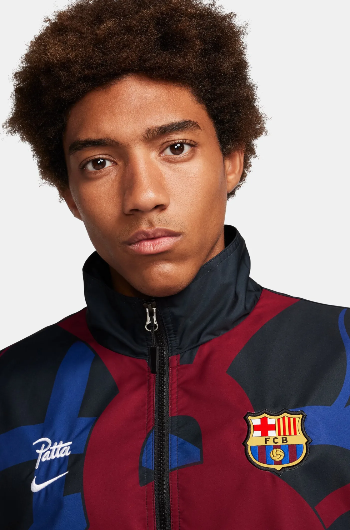 Trainingsjacke Blau x Patta | FC Barcelona Sale