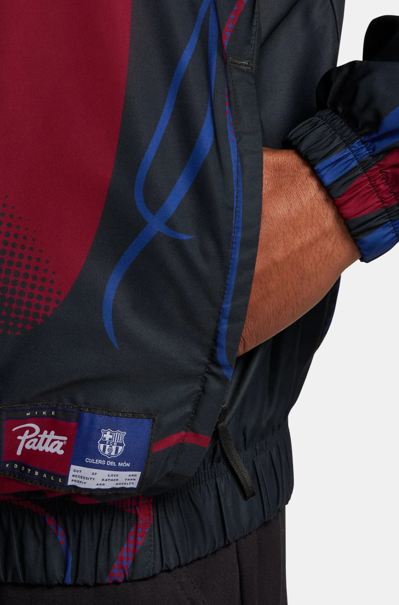 Trainingsjacke Blau x Patta | FC Barcelona Sale