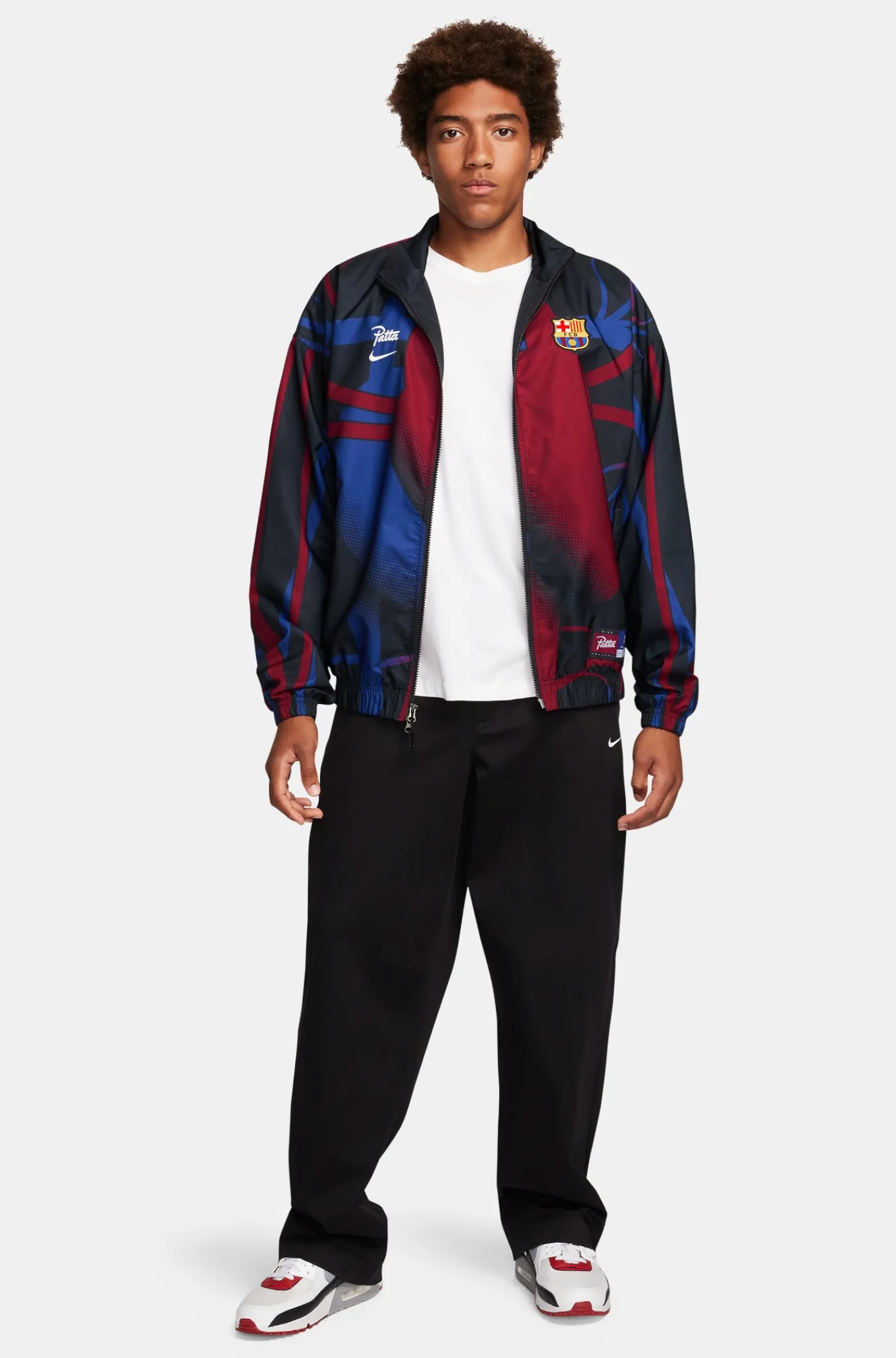 Trainingsjacke Blau x Patta | FC Barcelona Sale