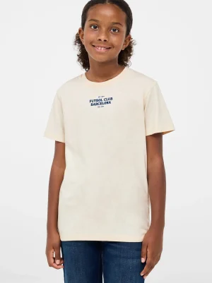 T-Shirt beige Barça - Junior | FC Barcelona Best