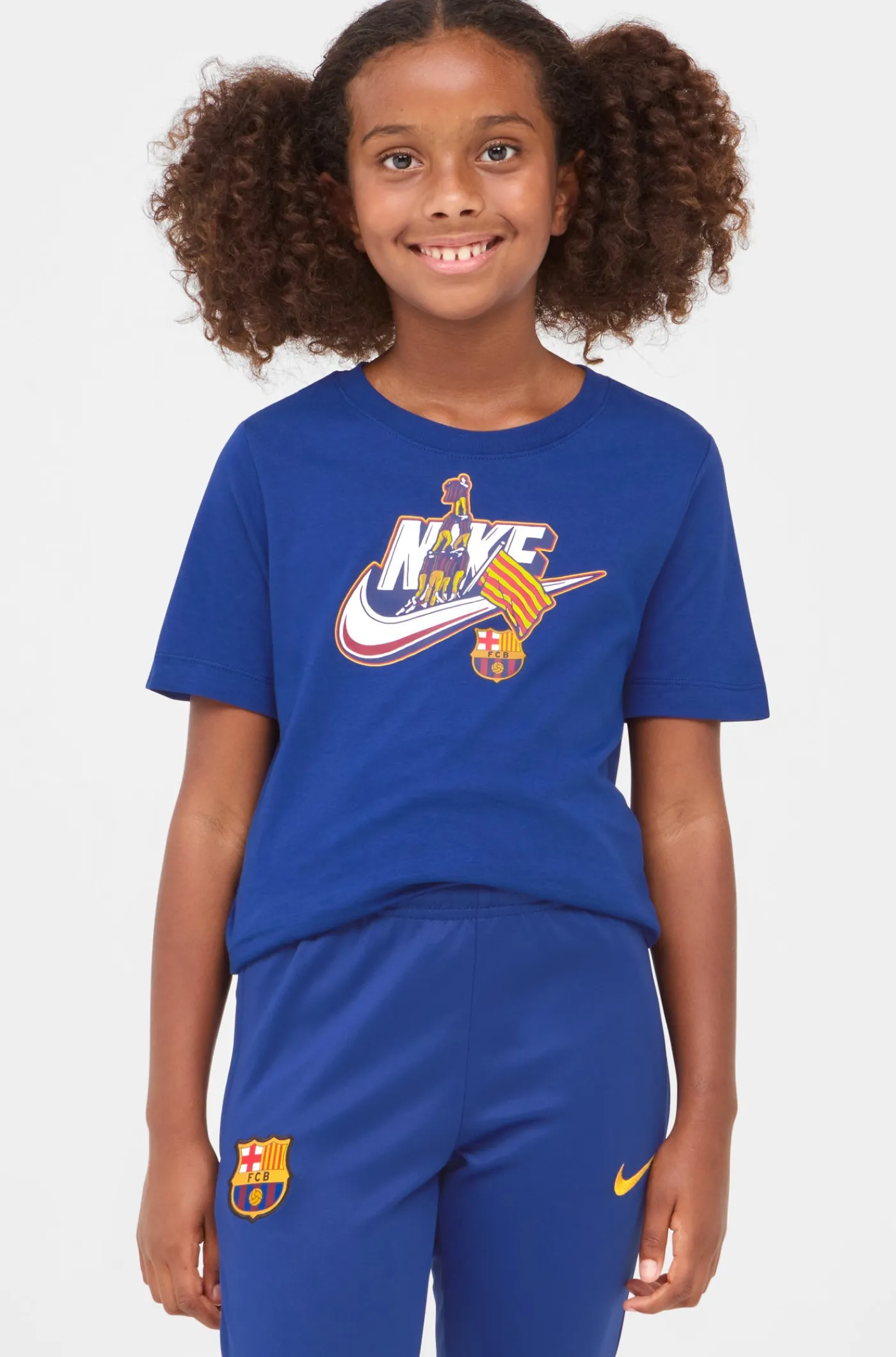 T-Shirt Castellers blaues Barça Nike – Junior | FC Barcelona New