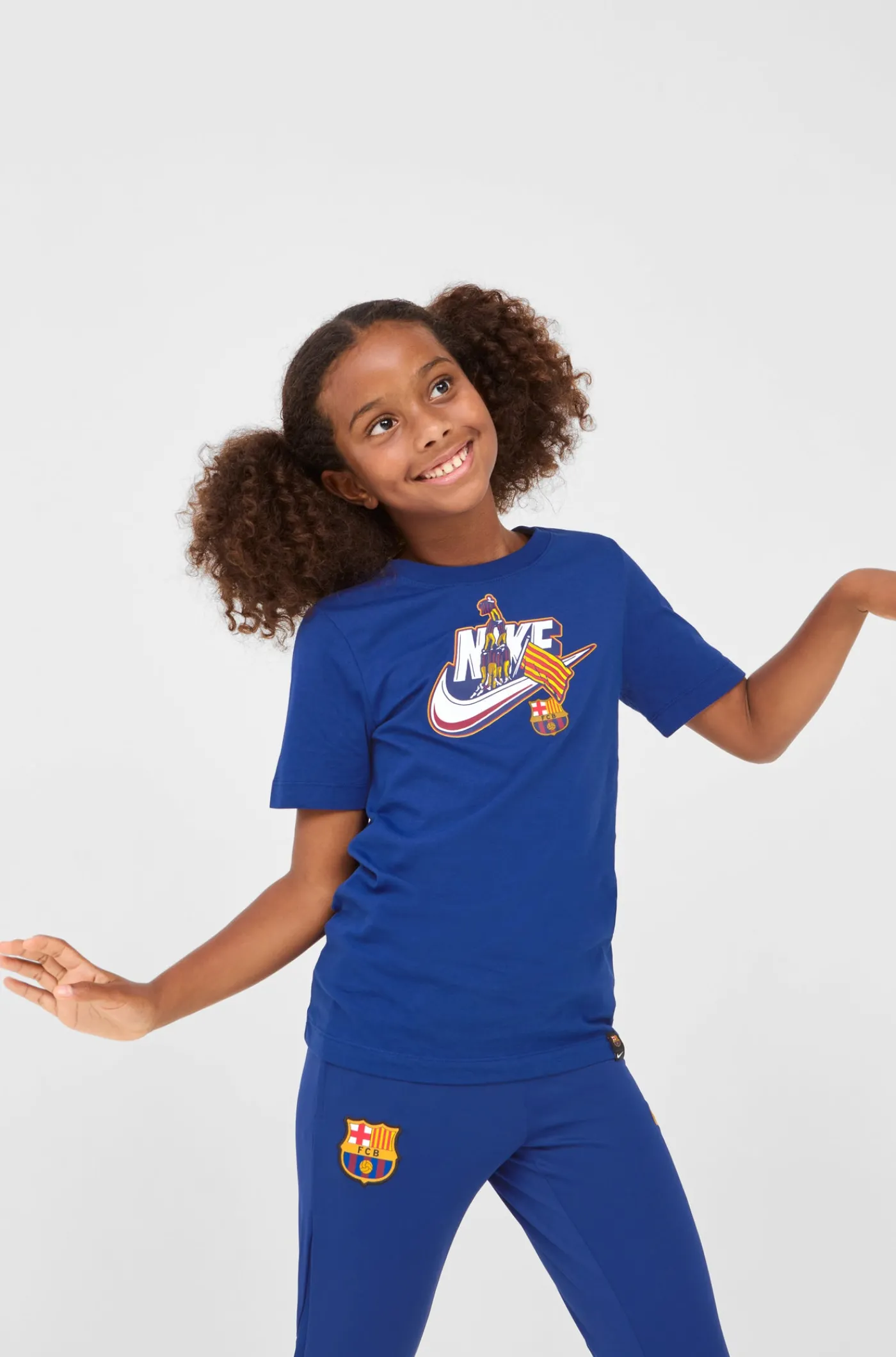T-Shirt Castellers blaues Barça Nike – Junior | FC Barcelona New