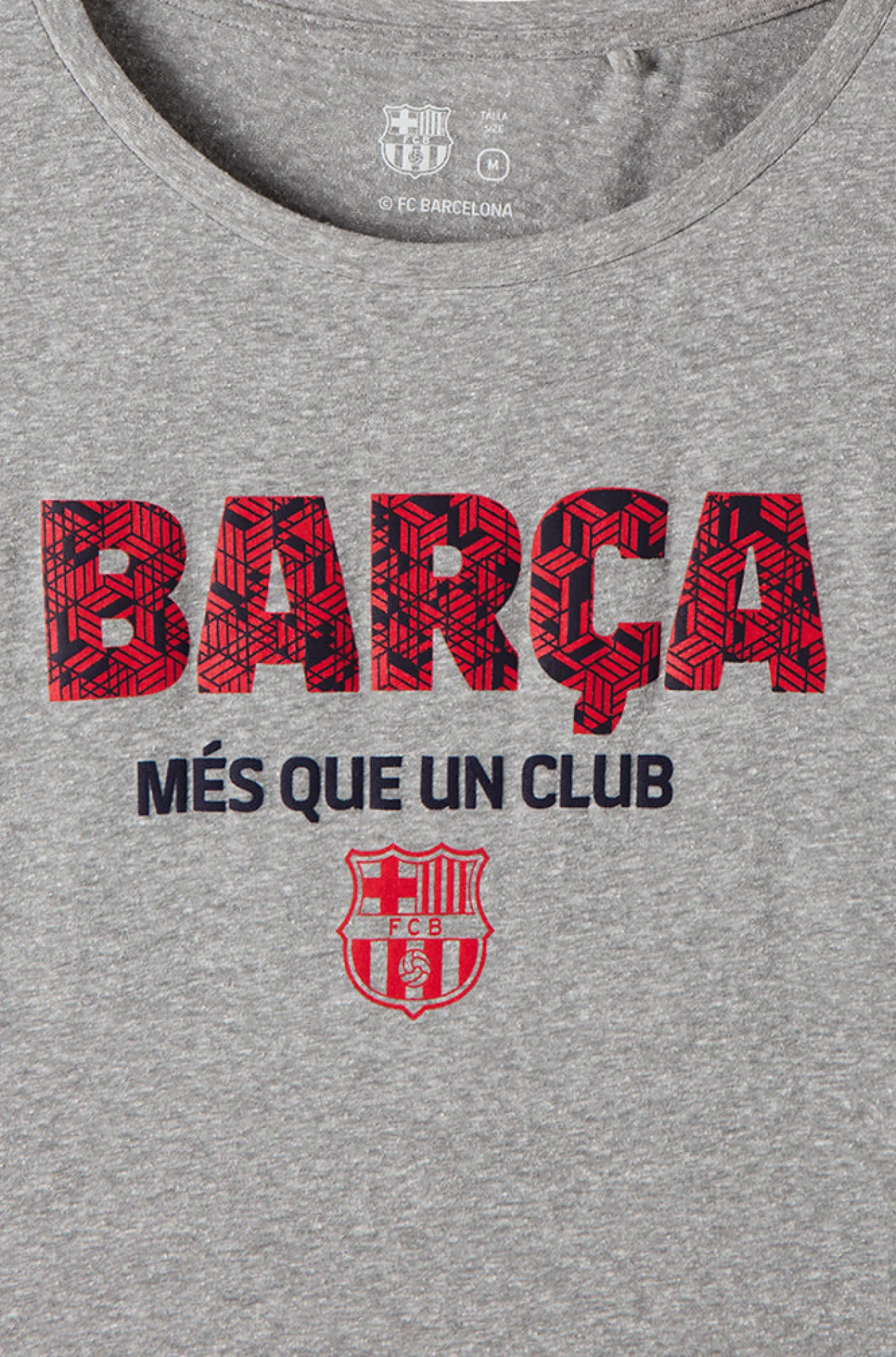 T-Shirt „Més que un club“ - Grau meliert | FC Barcelona Cheap