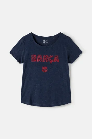 T-Shirt „Més que un club“ - Jeansblau | FC Barcelona Store