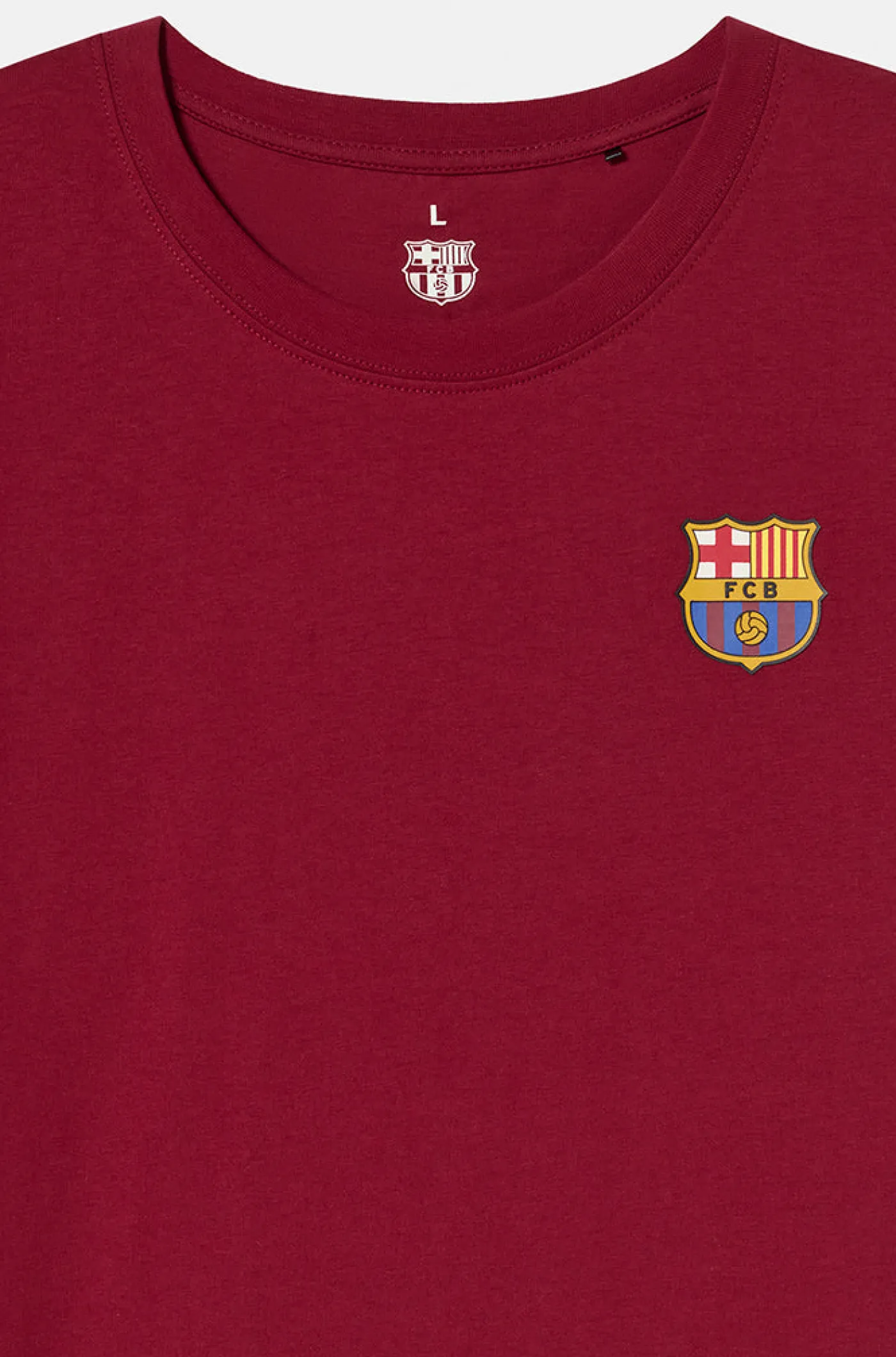 T-Shirt Wappen Burgunderrot Barça | FC Barcelona Shop