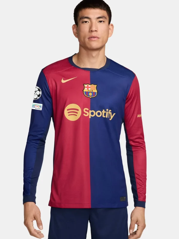 UCL Heimtrikot Herren 24/25 Lange Ärmel | FC Barcelona Fashion