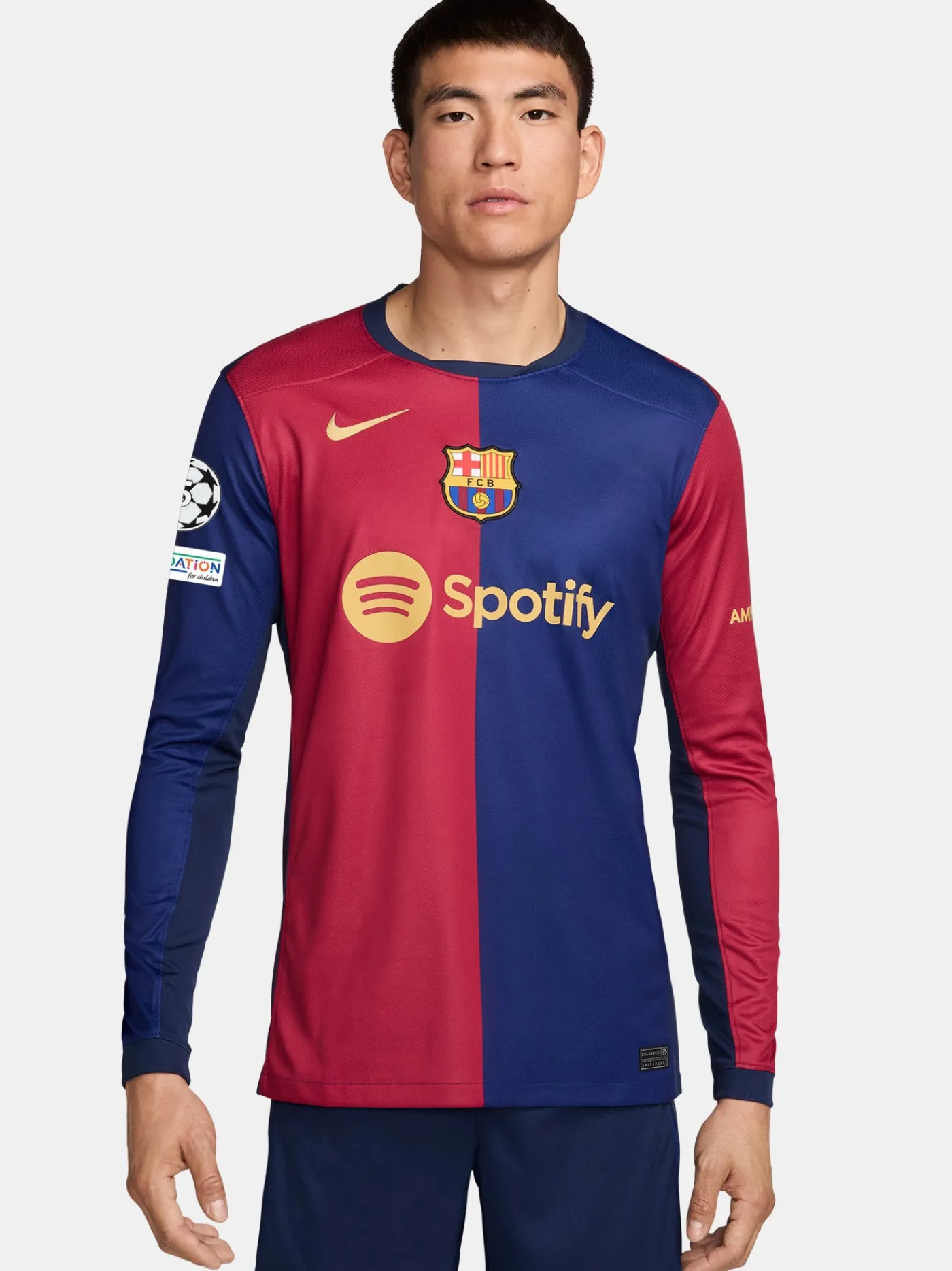 UCL Heimtrikot Herren 24/25 Lange Ärmel | FC Barcelona Fashion