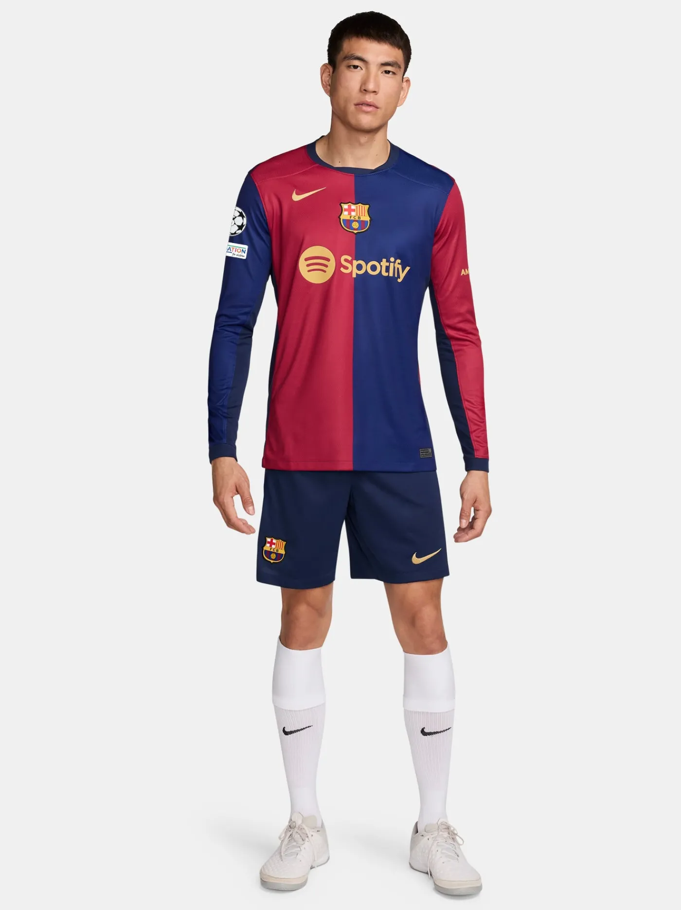 UCL Heimtrikot Herren 24/25 Lange Ärmel | FC Barcelona Fashion